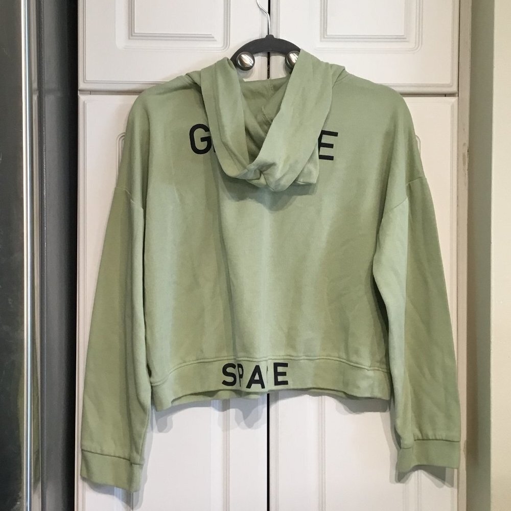 SR "Give Me Space" Sage Green Hoodie - Picture 3 of 5
